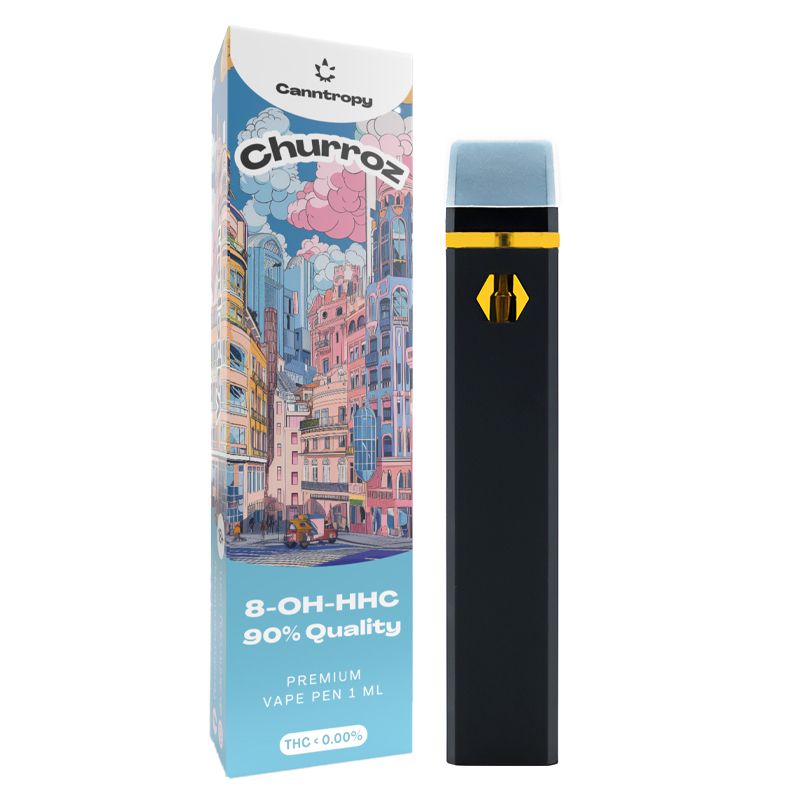 Canntropy 8-OH-HHC Vape Pen Churroz, 8-OH-HHC 90% kvalitāte, 1ml