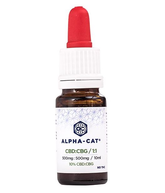 Alpha-CAT CBD:CBG Óleo de cânhamo 10%, 10 ml, 500:500 mg