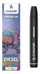 CanaPuff Blueberry Diesel 96% HHC-O – vienkartinis, 1 ml