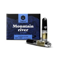 Happease Mountain River cartridge 1200 mg, 85% CBD, 2ks x 600 mg