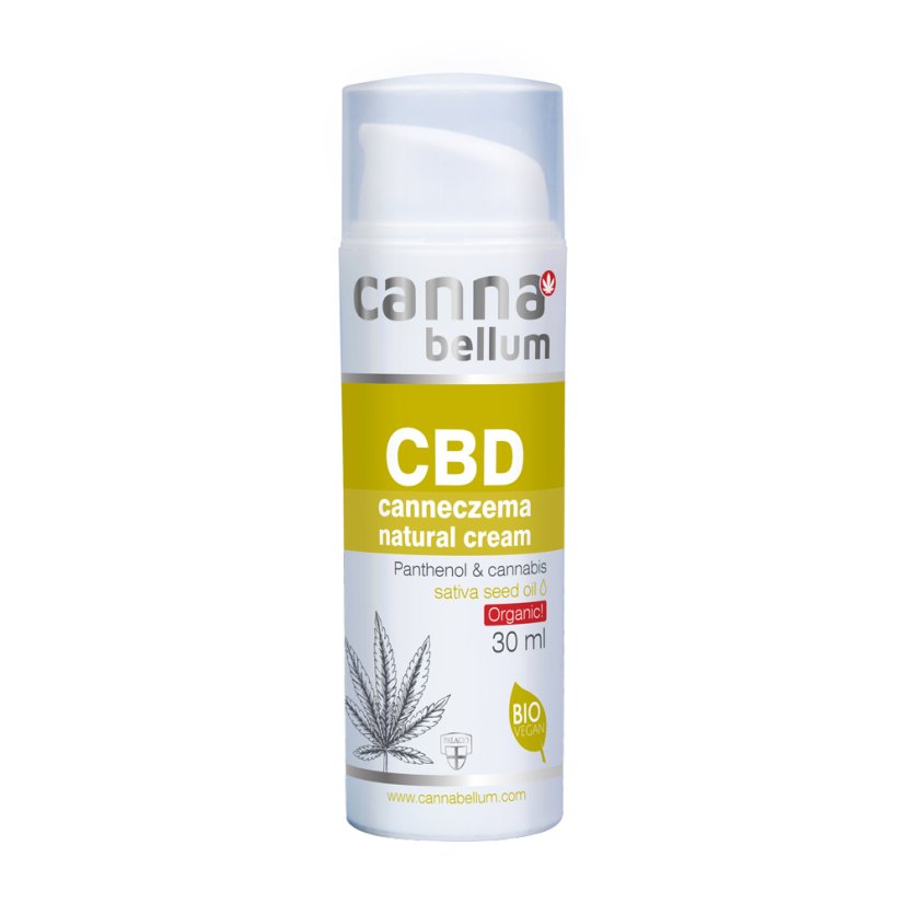 Cannabellum CBD canneczema natuurlijke crème, 30 ml - verpakking van 6 stuks