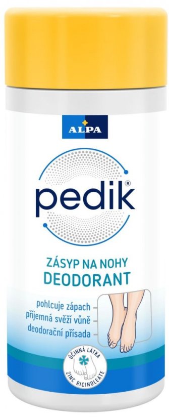 Alpa Pedik deo pó para pés 100 g, pacote com 10 unidades