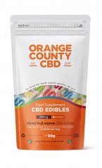 Orange County CBD Viermi, ambalaj de călătorie, 200 mg CBD, 8 buc, 50 G