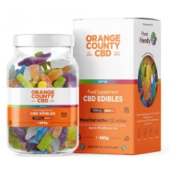 Orange County CBD Bottiglie di caramelle gommose, 85 pz, 3200 mg CBD, 465 G