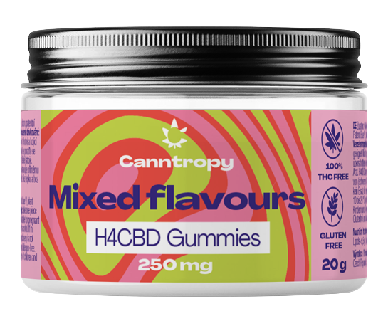 Canntropy H4CBD puuviljakummide maitsesegu, 10 tk x 25 mg, 20 g
