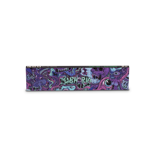 Euphoria King Size Slim Psychedelic Rolling Papers + Filters - Κουτί 50 τμχ