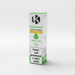 Kanavape Mango Kush liquido, 10 %, 1000 mg CBD, 10 Jr