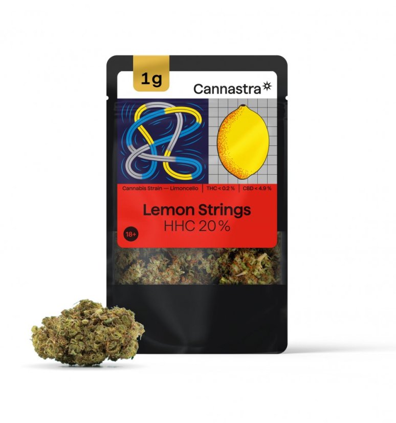 Cannastra HHC ziedu citrona stīga 20 %, 1 g - 10 g