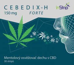 CEBEDIX-H FORTE Mentolový osvěžovač dechu s CBD 5mg x 30ks, 150 mg