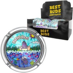 Best Buds Små askfat i glas Purple Haze (6st/display)