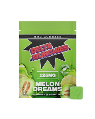 Delta Munchies Melon Dreams HHC Gummies, 125 mg, 5 vnt.