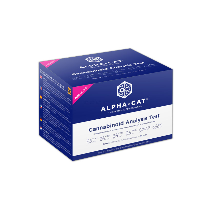 Alpha-CAT Standard Test Kit för cannabinoidinnehåll (40 tester)