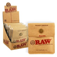 RAW Pocket ashtray - 10 pcs pack