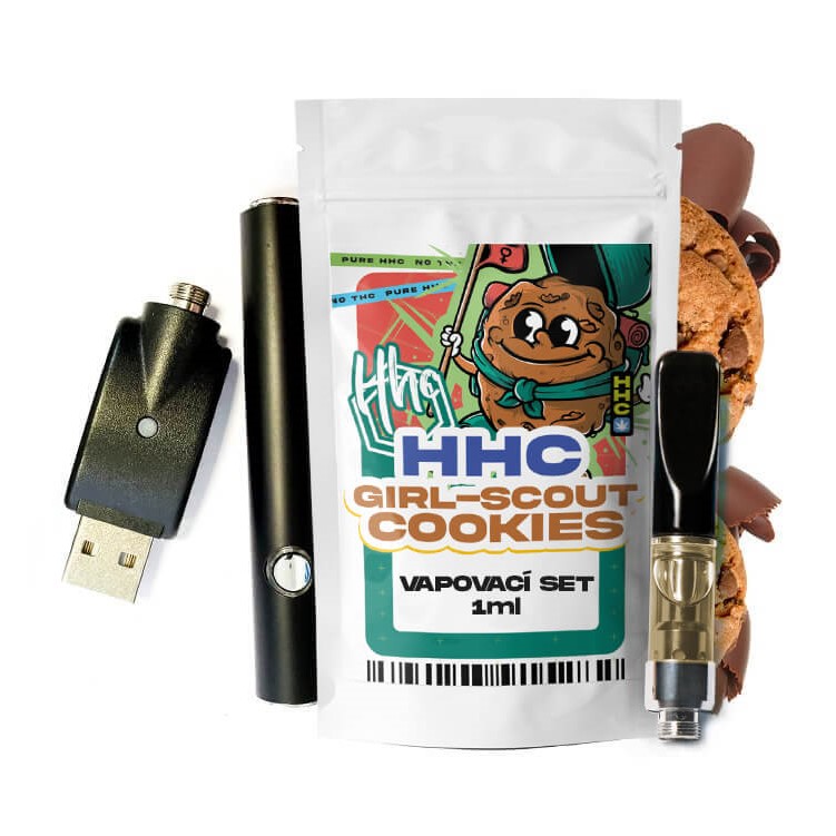 Czech CBD Σετ HHC Μπαταρία + Κασέτα Cookies για κορίτσια προσκόπων, 94 %, 1 Jr