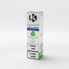 Kanavape oG Kush líquido, 5 %, 500 mg CDB, 10 jr