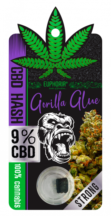 Euphoria CBD Hash 9% Gorilla Glue 1 g