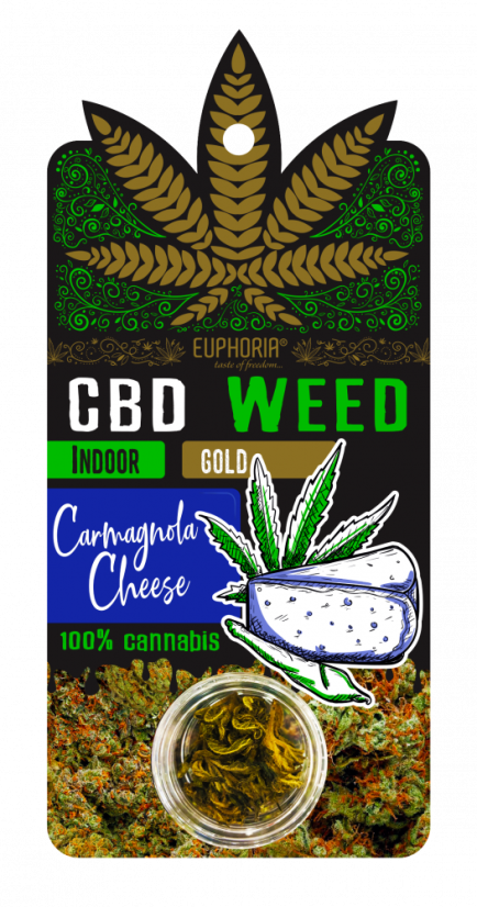 Euphoria CBD Flowers Gold Carmagnola Cheese 0,7-0,9 г