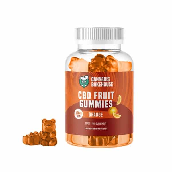 Cannabis Bakehouse CBD-Fruchtgummis – Orange, 30 Stück x 10 mg CBD, 60 g