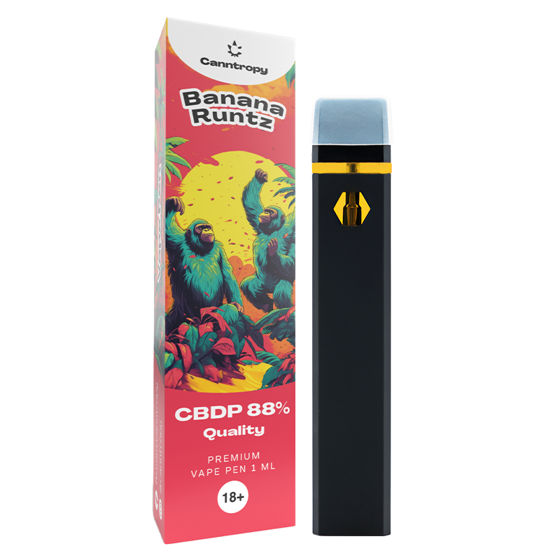 Canntropy CBDP Vape Pen Banana Runtz, CBDP 88% calitate, 1 ml