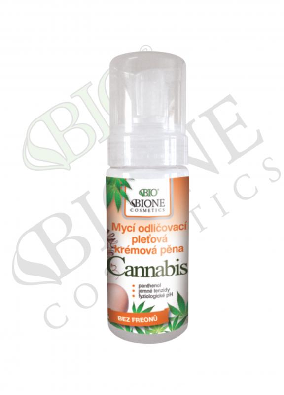 Bione Cannabis Cleansing Makeup Removal Cream Foam, 150 ml