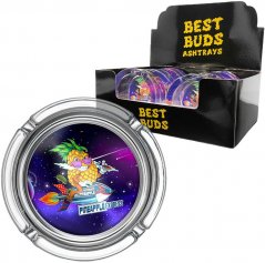 Best Buds Small Glass Ashtrays Pineapple Express (6pcs/display)