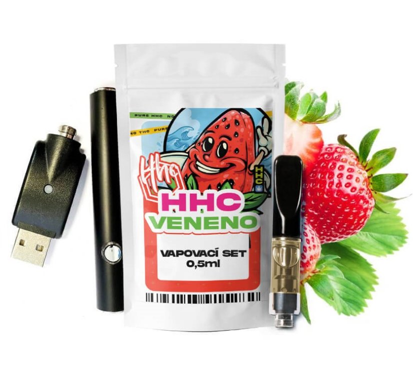 Czech CBD HHC Bộ Pin + Hộp mực Veneno, 94 %, 0,5 Jr.