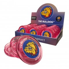 Ružový plastový mlynček Bulldog - 3 diely, 12 ks / displej