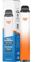 Orange County CBD Vape pen Miami Blueberry 3500 Puff, 600 mg CBD, 400 mg CBG, 10 ml ( 10 ks / balení )