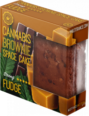 Cannabis Fudge Brownie Deluxe-pakning (sterk Sativa-smak) - Kartong (24 pakker)