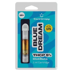 Canntropy THCP kasetė Blue Dream – 5% THCP, 90% CBD, 1 ml