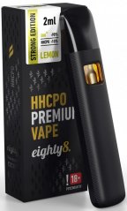 Eighty8 HHCPO Vape Pen Strong Premium Lemon, 10% HHCPO, 2 მლ
