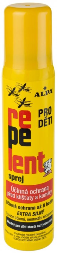 Spray repellent Alpa għat-tfal 100 ml, pakkett ta '10 pcs