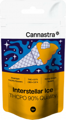 Cannastra THCPO Flower Interstellar Ice, THCPO 90% gæði, 1g - 100 g