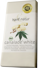 Canalade Bio økologisk hamp hvid chokolade - karton (10 barer)
