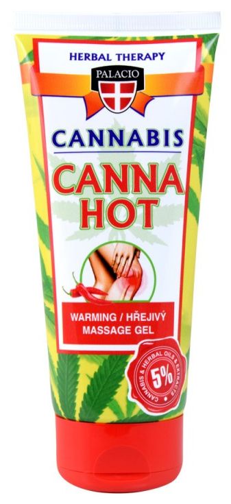 Palacio Hanf-Massagegel CANNAHOT (wärmend) Tube, 200 ml – Packung à 25 Stück