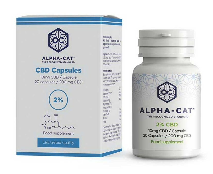 Alpha-CAT Hennep CBD-capsules 20x20 mg, 400 mg