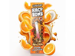 CanaPuff HHCP Vape Pen BOMB Kem màu cam, 0,8 g HHCP, 2 ml