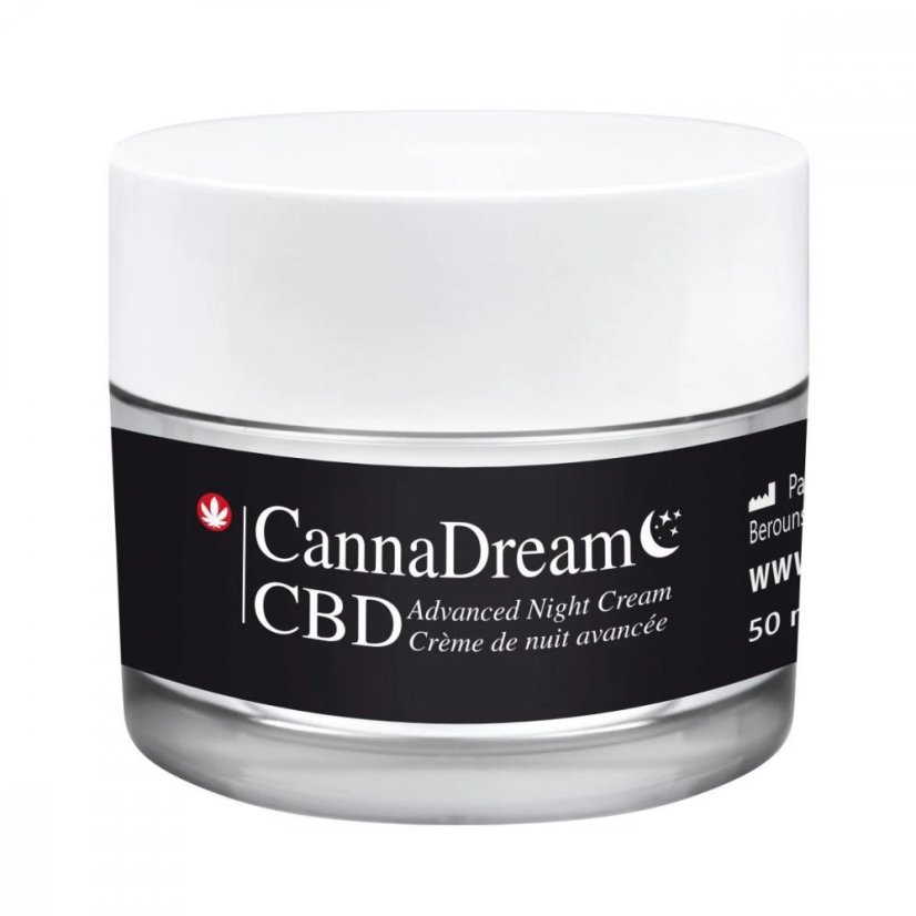 Cannabellum CBD CannaDream advancet night cream, 50 ml - pakkett ta' 10 biċċiet