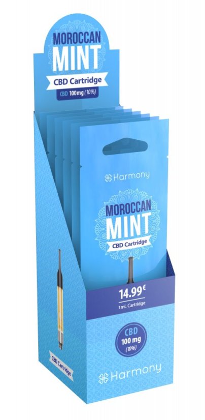 Harmony CBD Pen - Moroccan Mint cartridge 1ml, 100 mg CBD