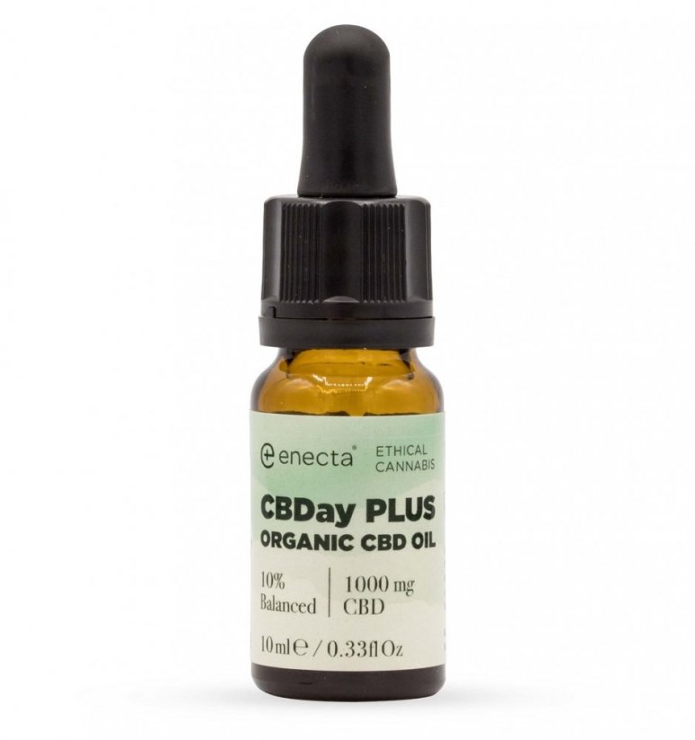 Enecta CBDay Plus Balanced Full Spectrum CBD oil 10%, 1000 mg, 10 ml