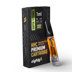 Eighty8 Cartucho HHC superfuerte Manzana verde, 84 % HHC, 15 % HHCP, CCELL, 1 ml