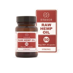 Endoca RAW Capsule di olio di canapa 1500 mg CBD + CBDa, 30 pz.
