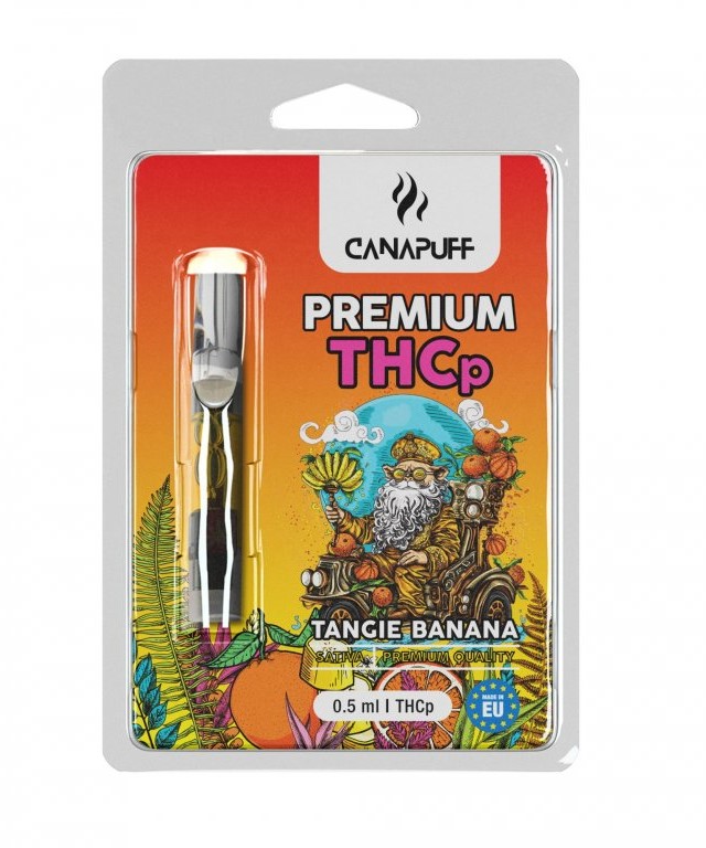 CanaPuff THCP-patroon Tangie Banaan, 79 % THCP, 0,5 ml