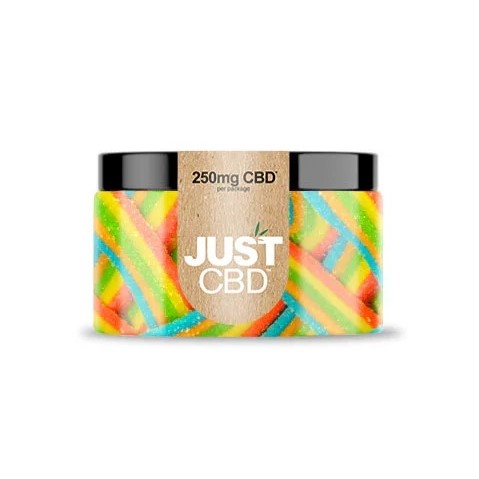 JustCBD Gummies Rainbow tætlur 250 mg - 3000 mg CBD