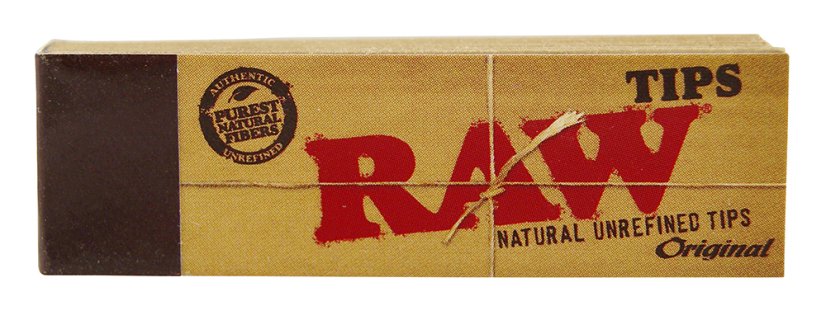 RAW Original Tips óbleiktar síur - 50 stk í kassa