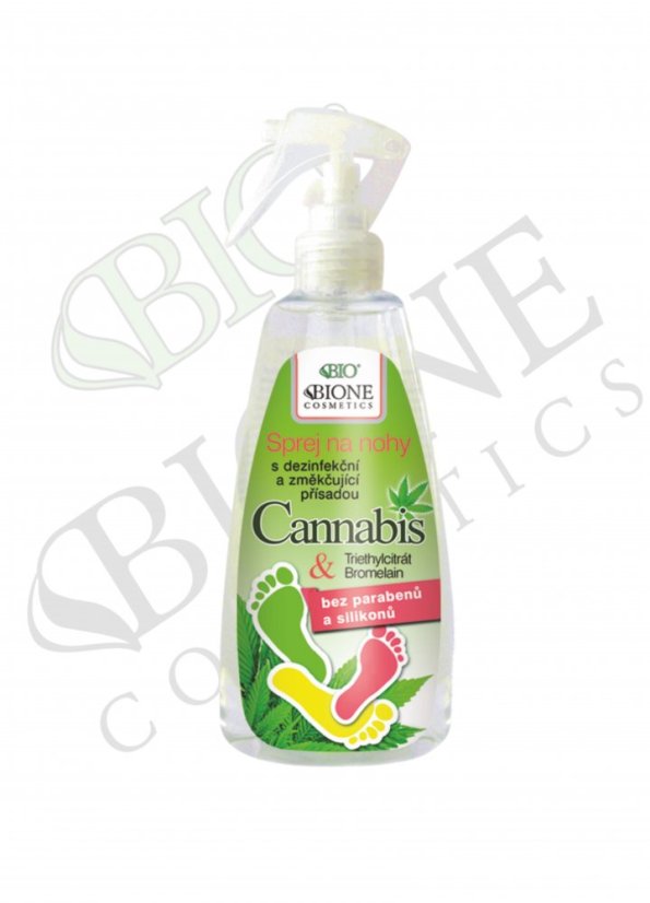 Bione CANNABIS kāju aerosols ar hlorheksidīnu un bromelīnu 260 ml