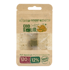Euphoria CBD Pressad hampa Cantaloupe Haze 1 gram, 12%, 120 mg CBD
