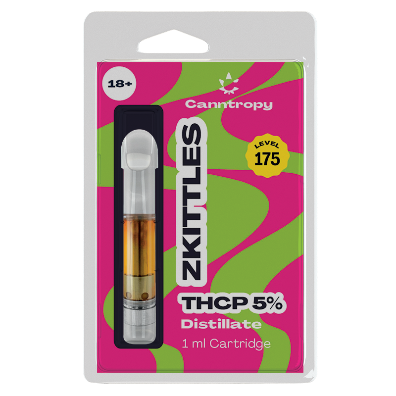 Canntropy THCP kartuša Zkittles - 5% THCP, 90% CBD, 1ml