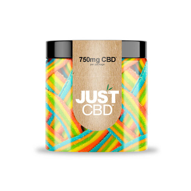 JustCBD Gummies Rainbow Ribbons 250 mg – 3000 mg CBD