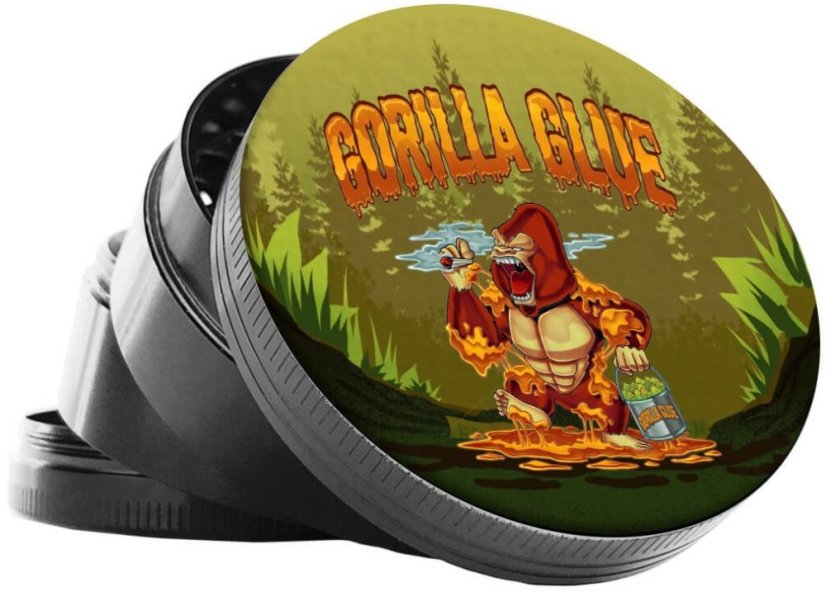 Best Buds Metal Grinder Gorilla Lim 4 delar – 50 mm (12st/skärm)